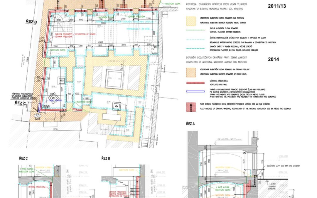 Projekční činnost – Sanace Všehrdova Praha